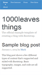 Mobile Screenshot of 1000leaves.jp